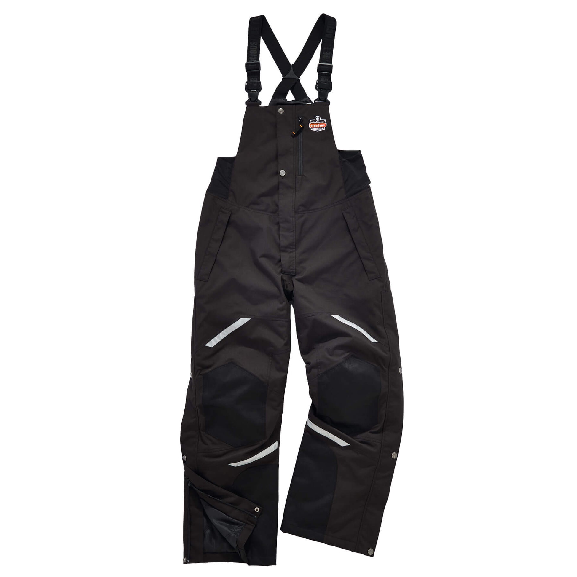 Ergodyne N-Ferno 6471 Insulated Bib Overalls - Heavy-Duty 500D Nylon Shell