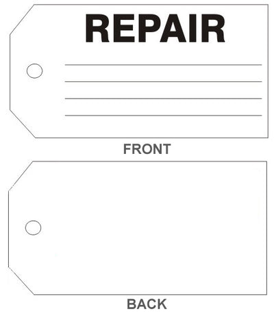 REPAIR TAGS