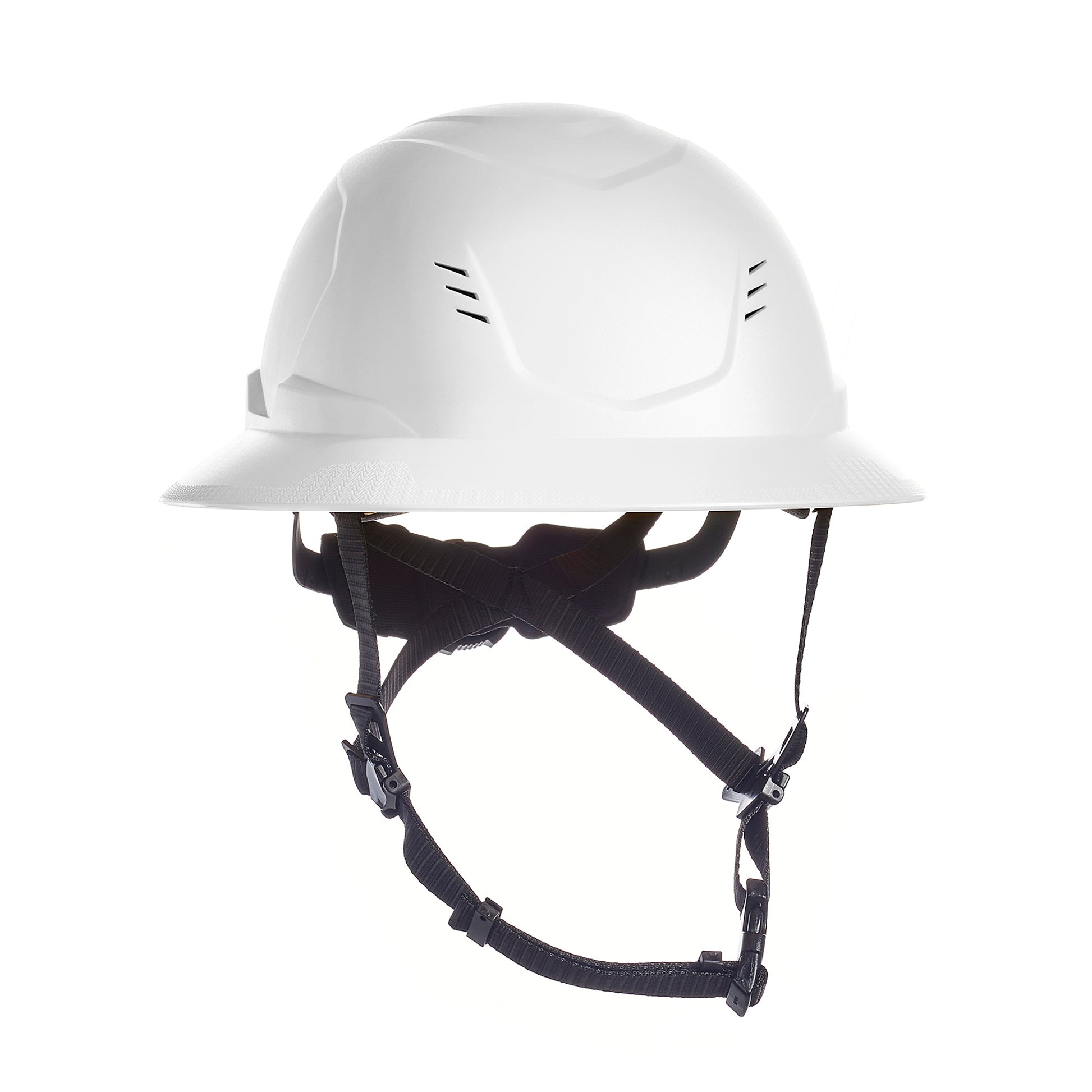 MSA V-Gard H2 Full Brim - Type II Class C Safety Helmet - Vented - White - 10250581