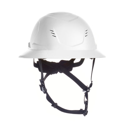MSA V-Gard H2 Full Brim - Type II Class C Safety Helmet - Vented - White - 10250581