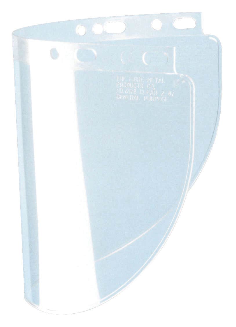 Fibre-Metal Clear Propionate Wide Faceshield Window 8 in x 16-1/2 in - 4178CL - Each