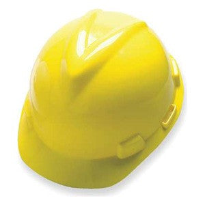 MSA V-Gard Yellow Ratchet Hard Hat - 475360