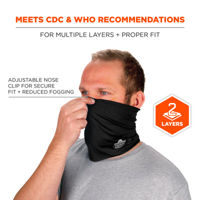 Ergodyne Chill-Its 6489 2-Layer Cooling Multi-Band - Performance Knit - Black