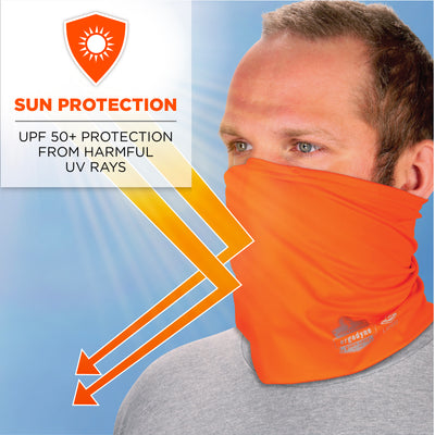 Ergodyne Chill-Its 6489 2-Layer Cooling Multi-Band - Performance Knit - Hi-Vis Orange