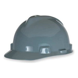 MSA V-Gard Gray Ratchet Hard Hat - 475364
