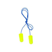 3M E-A-Rsoft Yellow Neons Earplugs 311-1250, Corded, Poly Bag, 200/PAIR