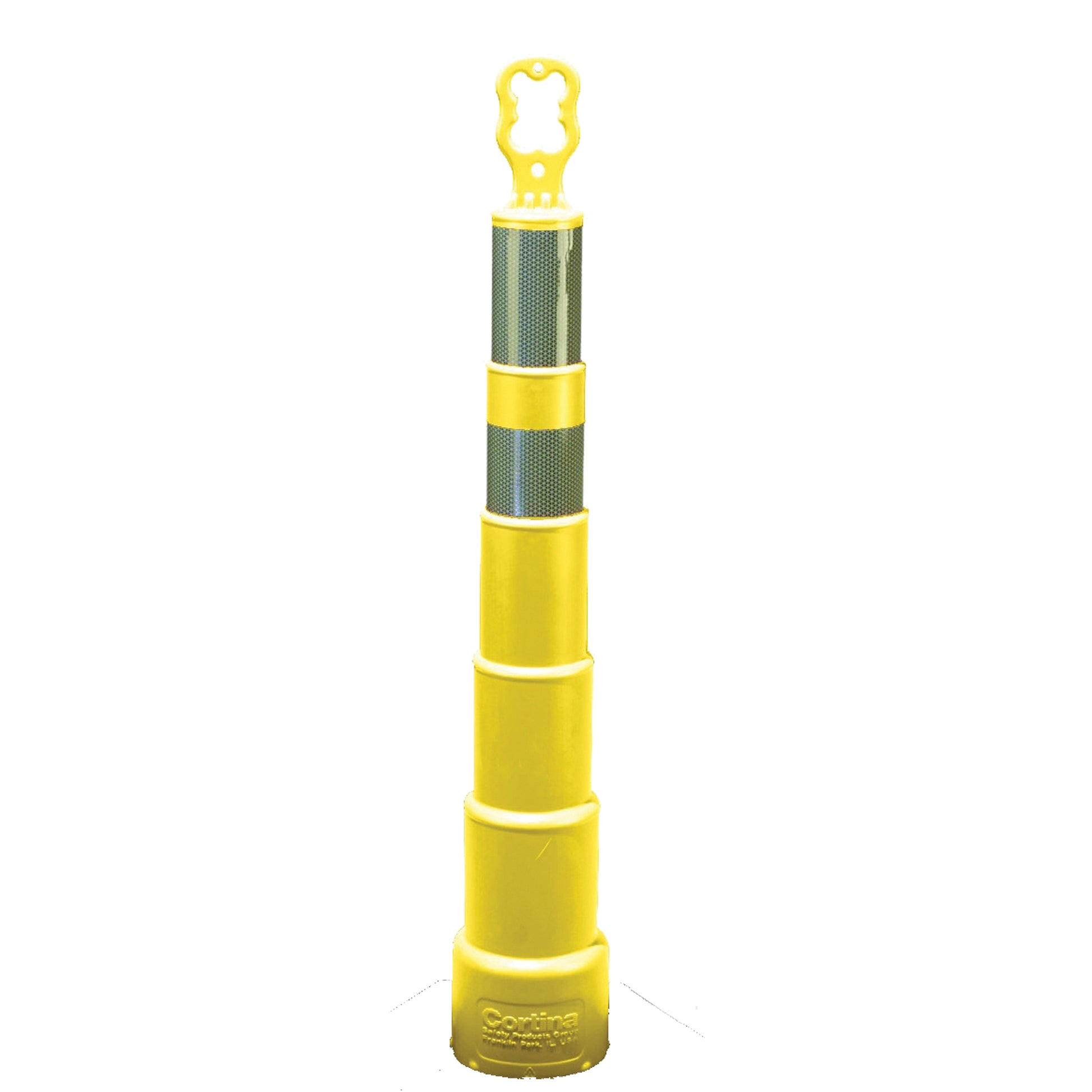 Cortina - 42" Grip-N-Go Channelizer Lime Cone - 03-750-64HLG - 1/EA