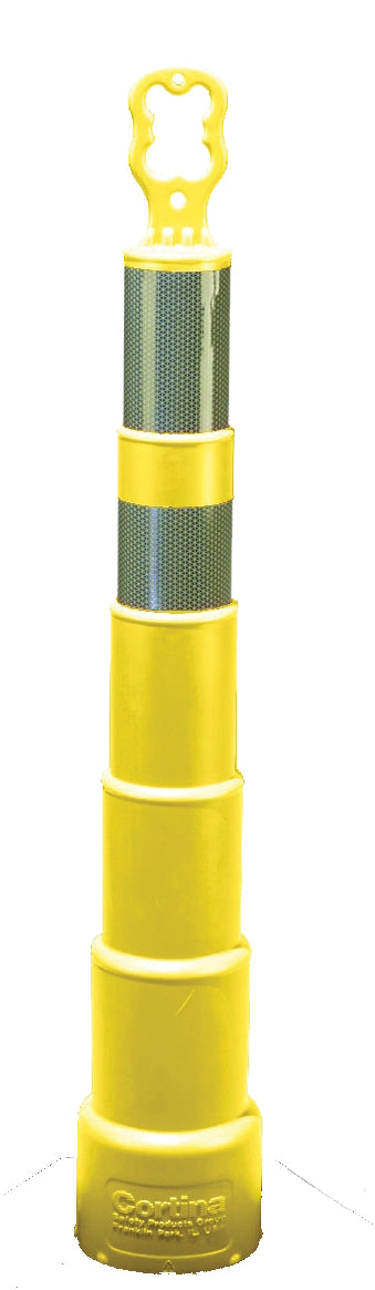 Cortina - 42" Grip-N-Go Channelizer Yellow Cone - 03-750-64HYG - 1/EA