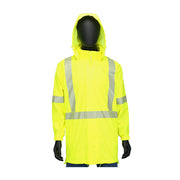 Viz Rainwear Type R Class 3 Waterproof Breathable Rain Jacket - Hi-Vis Yellow - 1/EA - 4541J
