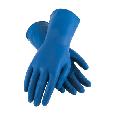 Assurance Unsupported Latex Canner Unlined w/Raised Diamond Grip -18 Mil - Blue - 1/DZ - 47-L171B