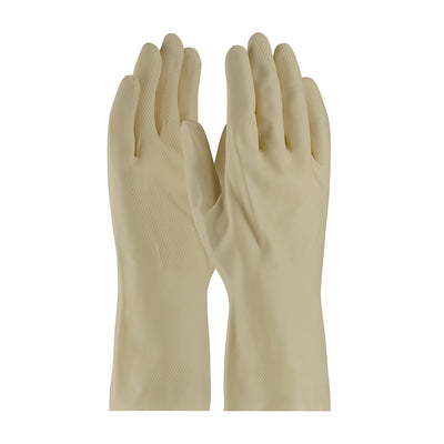 Assurance Unsupported Latex Canner  Unlined w/Raised Diamond Grip - 18 MIl - Natural - 1/DZ - 47-L171N