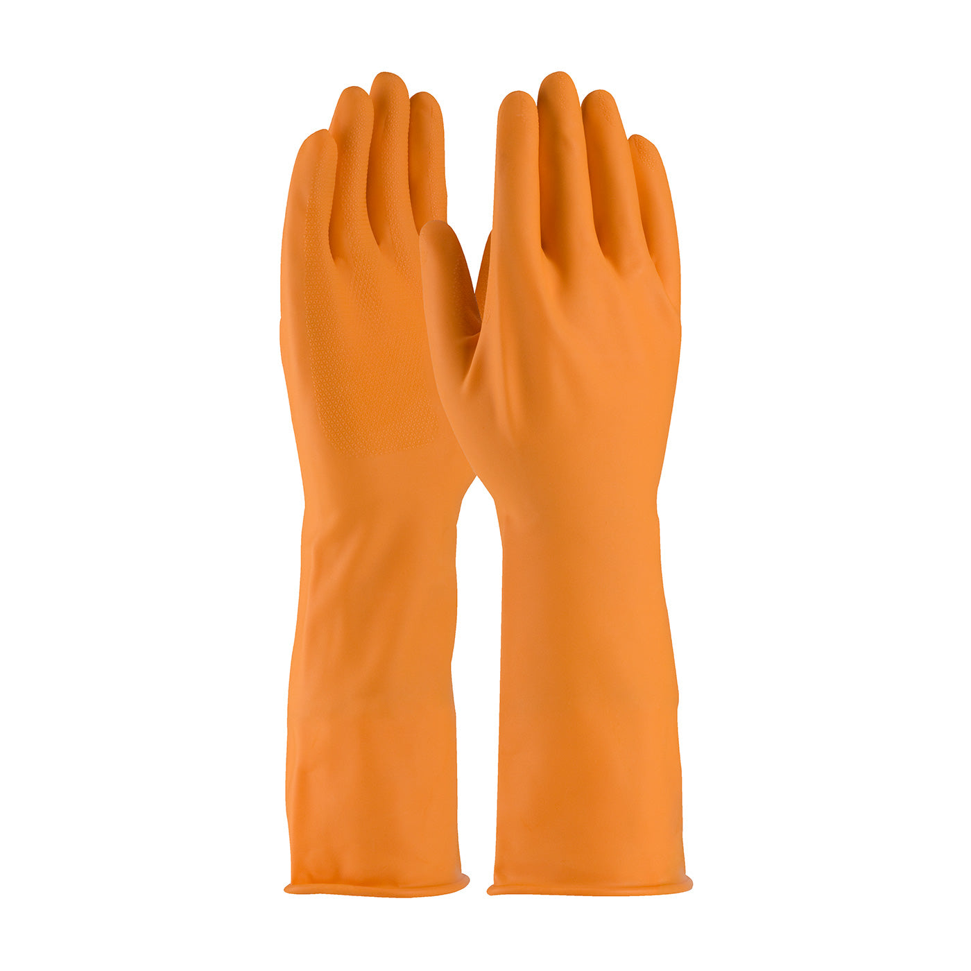 Assurance Extra Long Unsupported Latex  Unlined w/Roughened S&blast Grip - 18 Mil - Orange - 1/DZ - 47-L210T