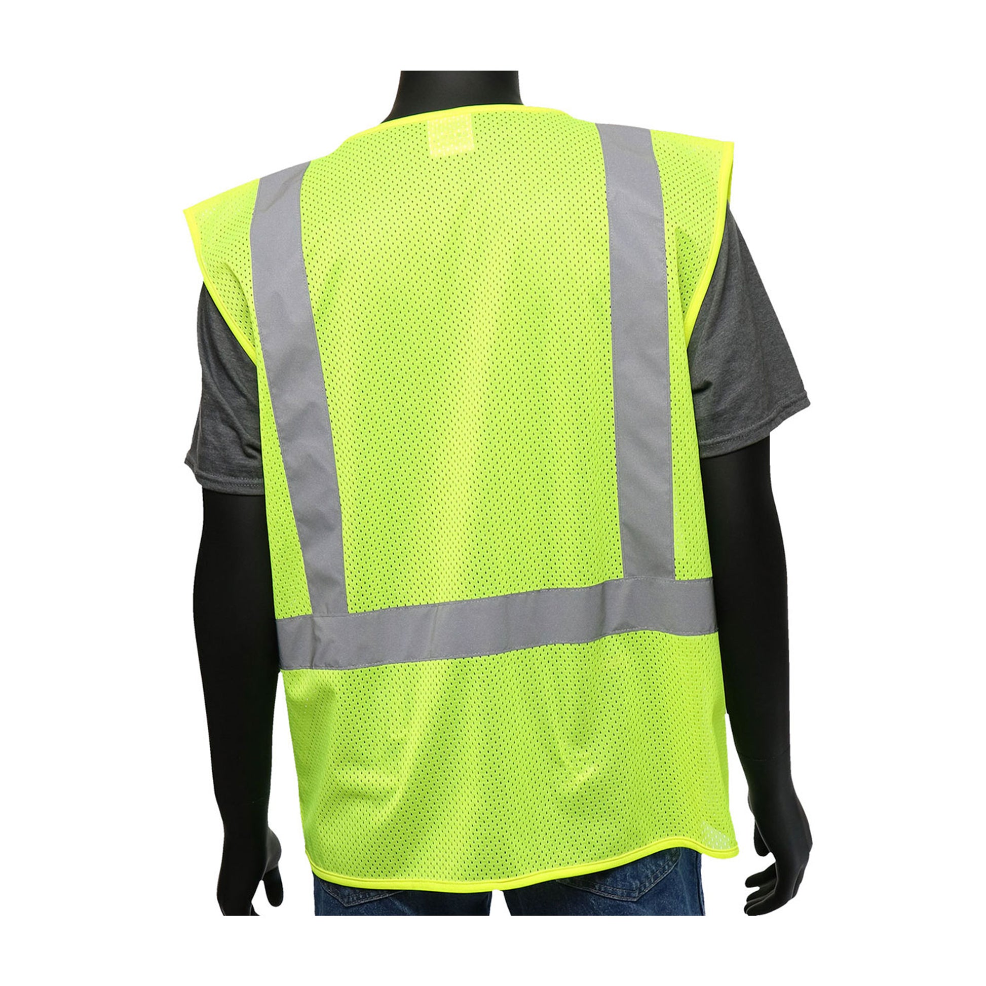 Viz-Up Hi-Vis Apparel ANSI 107 Type R Class 2 Three Pocket Mesh Vest - Yellow - 1/EA - 47209