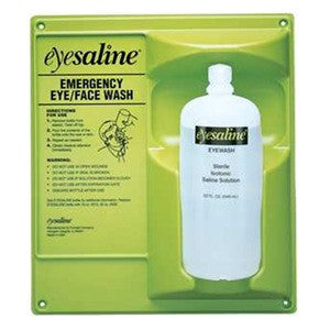 Honeywell 16 Ounce Single Bottle Eyesaline Sterile Eye Wash Wall Station - 32-000460-0000-H5