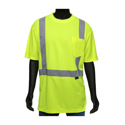 Viz-Up Hi-Vis Apparel ANSI Type R Class 2 Short Sleeve T-Shirt - Yellow - 1/EA - 47402