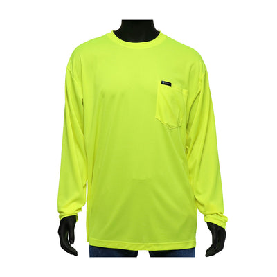 Viz-Up Hi-Vis Apparel Non-ANSI Long Sleeve T-Shirt - Yellow - 1/EA - 47406