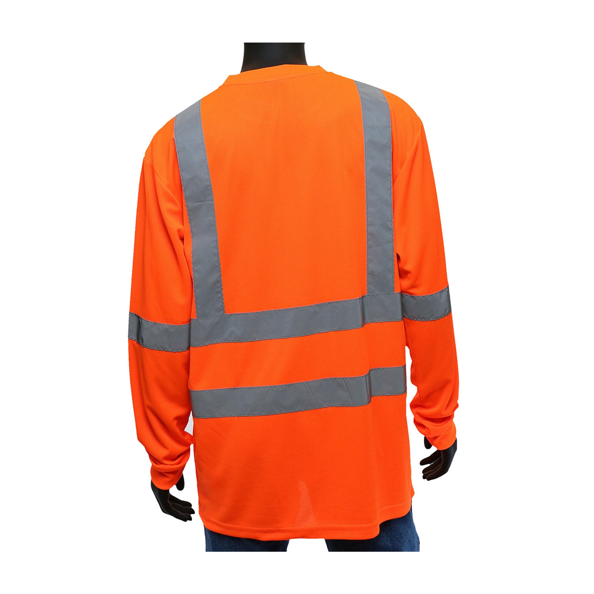 Viz-Up Hi-Vis Apparel ANSI Type R Class 3 Long Sleeve T-Shirt - Orange - 1/EA - 47409