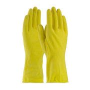 Assurance Unsupported Latex  Flock Lined w/Raised Diamond Grip - 16 Mil - Yellow - 1/DZ - 48-L160Y