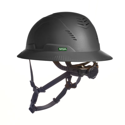 MSA V-Gard H2 Full Brim - Type II Class C Safety Helmet - Vented - Black - 10250582