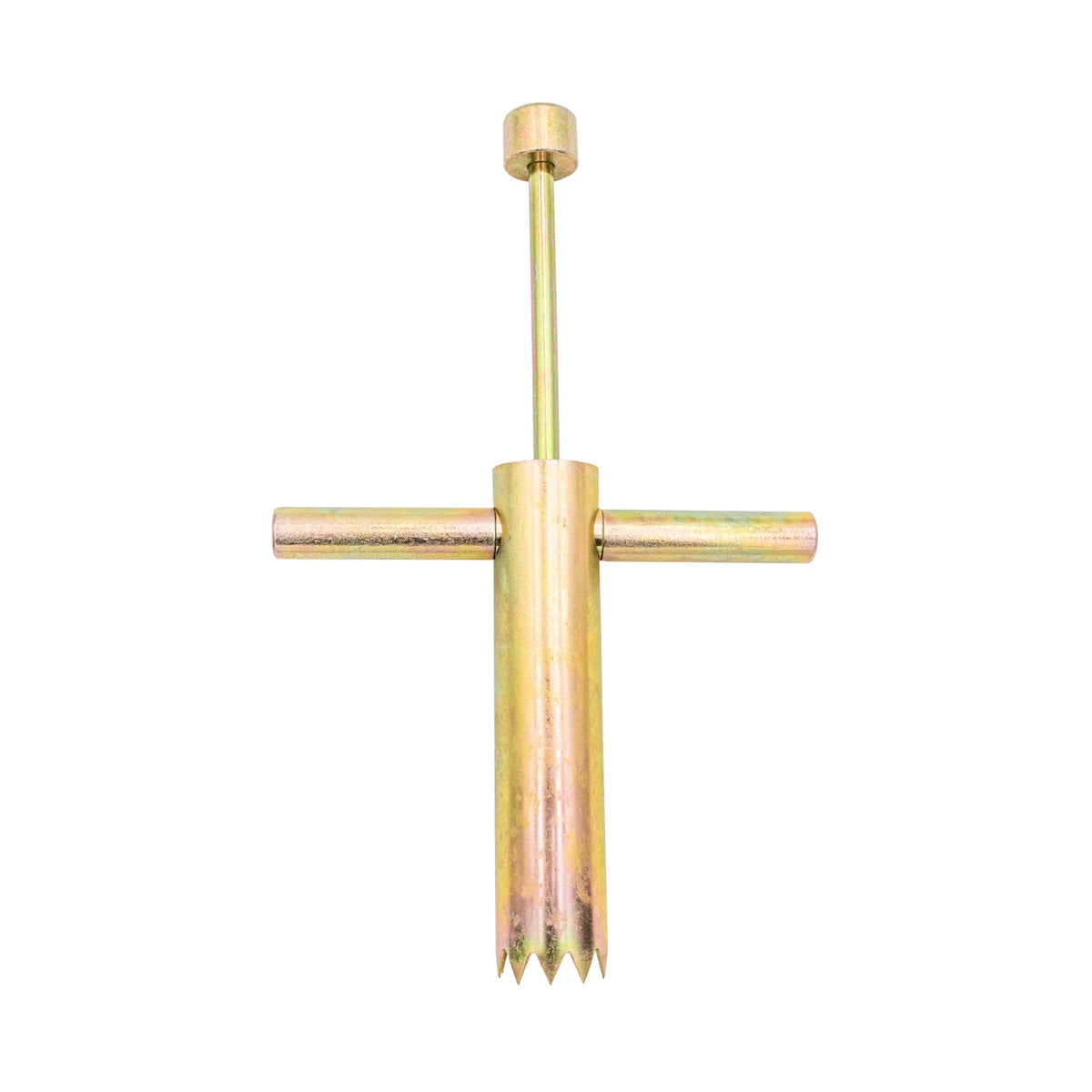 Tie Down Roof Core Cutter with Sharpened Steel Teeth, Zinc-Plated - 48575