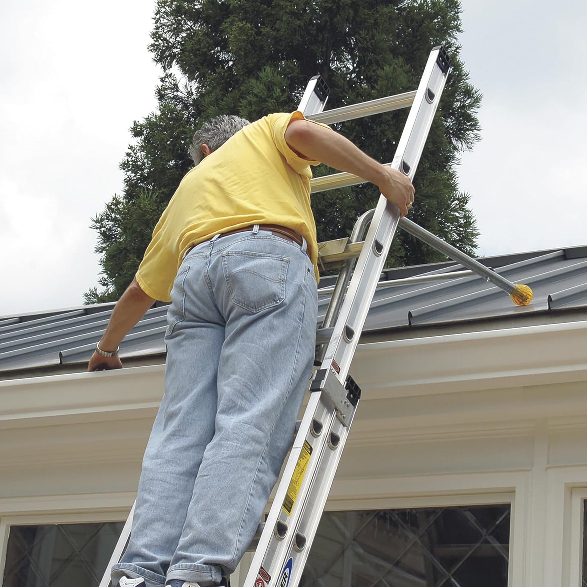 Tie Down 18.5 in. Stand-Off Extension Ladder Stabilizer, Pre-Galvanized Steel - 48589