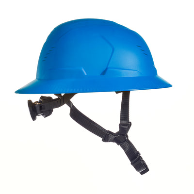 MSA V-Gard H2 Full Brim - Type II Class C Safety Helmet - Vented - Blue - 10250584