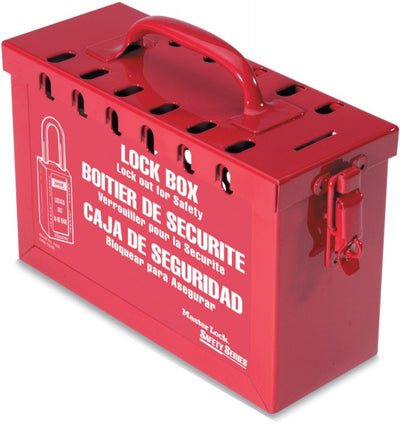 PORTABLE GROUP LOCKOUT BOX WITH LATCH