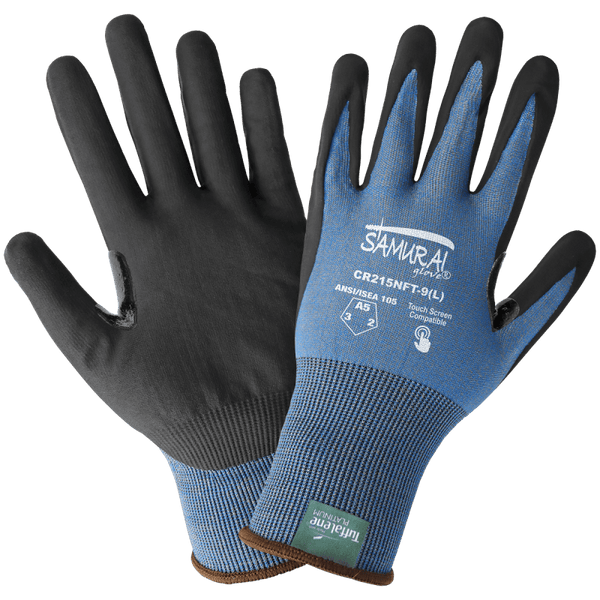Global Glove Samurai Cut A5 Foam Nitrile Palm Gloves - CR215NFT - 12 Pairs