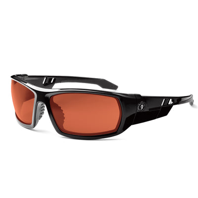 Ergodyne Skullerz ODIN Safety Glasses, Sunglasses - Polarized Lenses - Copper Lens