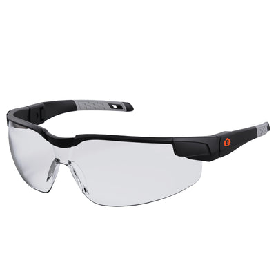 Ergodyne Skullerz DELLENGER Anti-Scratch & Enhanced Anti-Fog Safety Glasses, Sunglasses - Adjustable Temples - Matte Black Frame