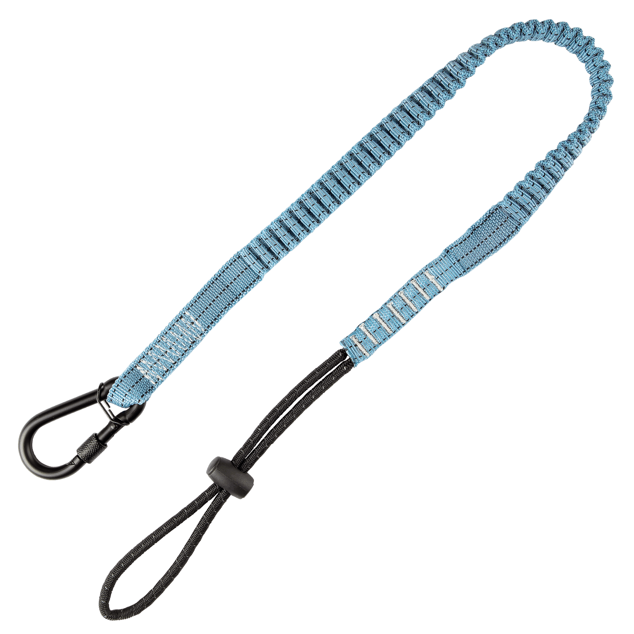 FallTech 15 lb Tool Tether with choke-on cinch-loop and steel screwgate carabiner 36" - 5029B
