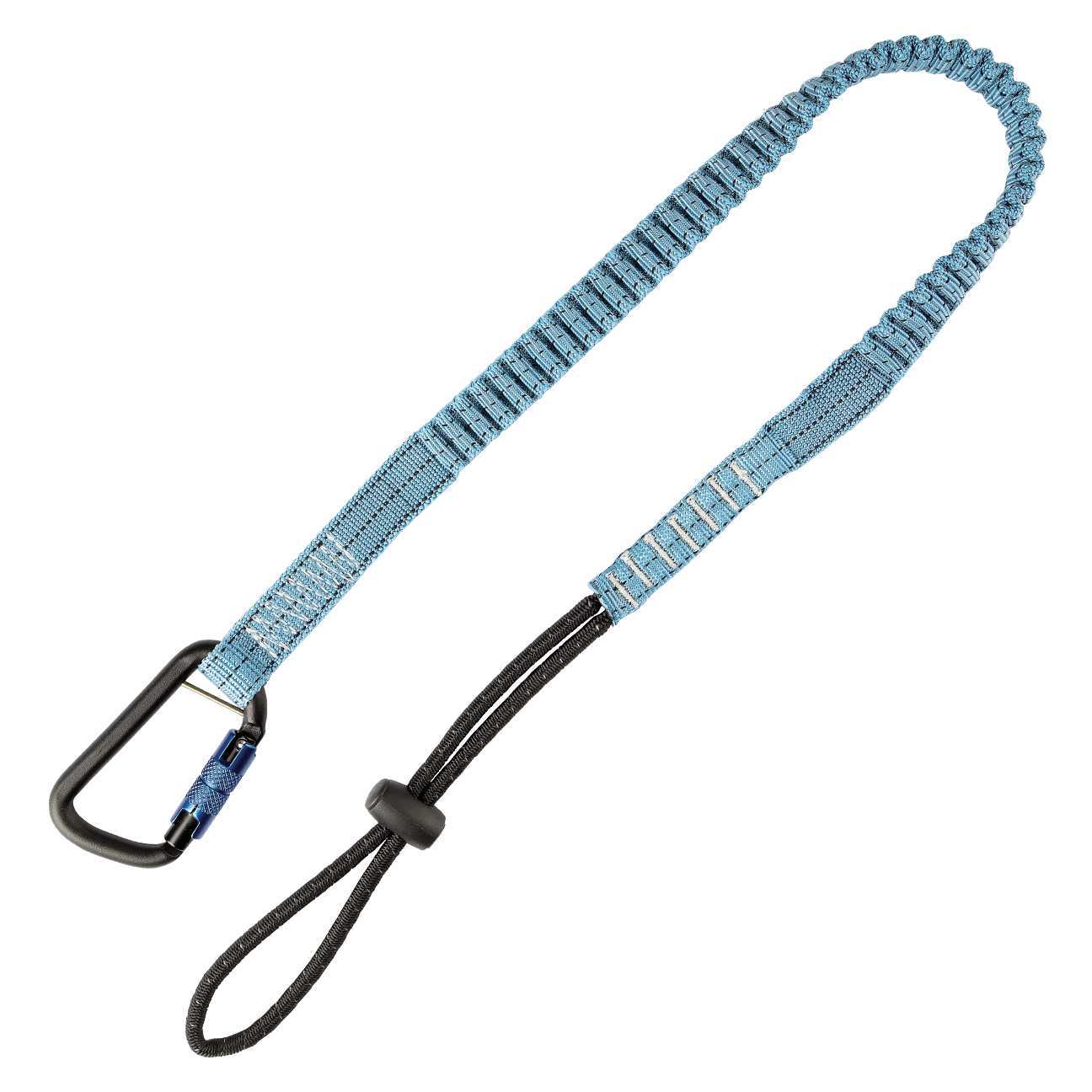 FallTech 15 lb Tool Tether with choke-on cinch-loop and aluminum twist-lock carabiner 36" - 5030A10