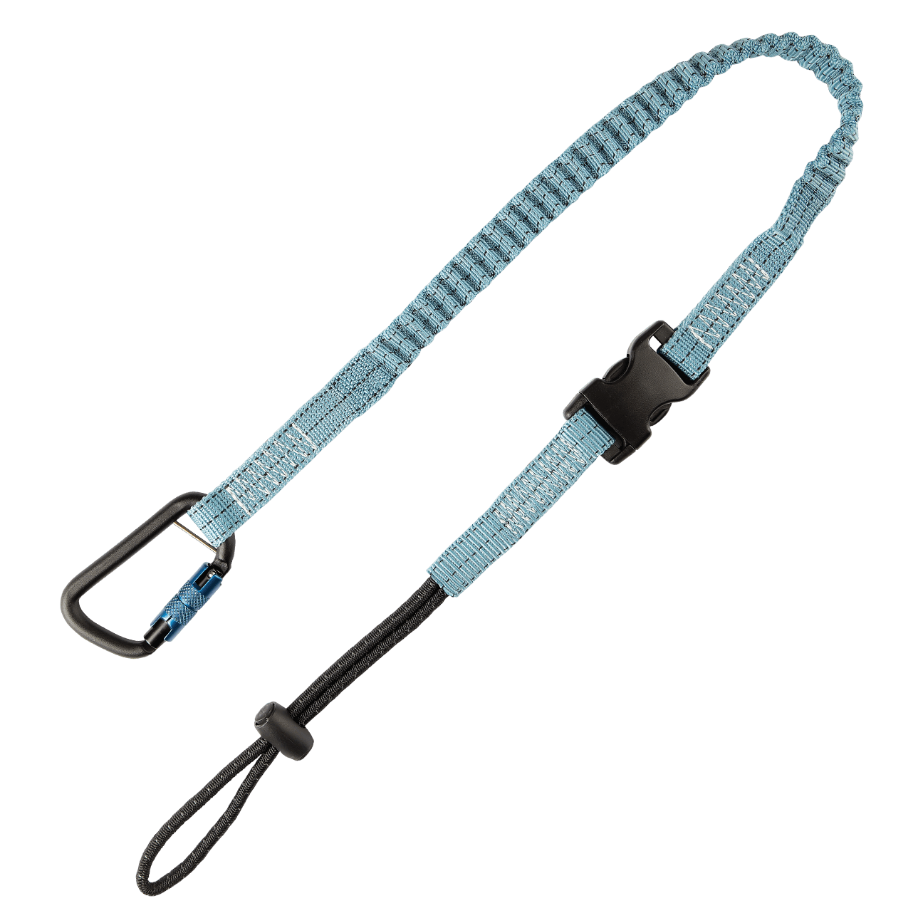 FallTech 5 lb Tool Tether with speed-clip choke-on cinch-loop and aluminum twist-lock carabiner 36" 1/pk - 5032A