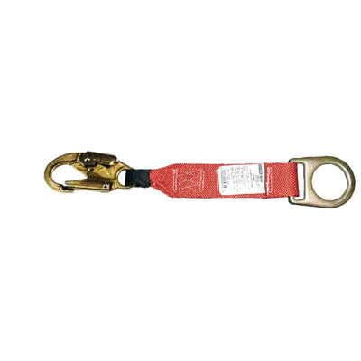 MSA Lanyard Connector Adapter, nylon, 1 D-ring, 18" (Back D-Ring Extension)