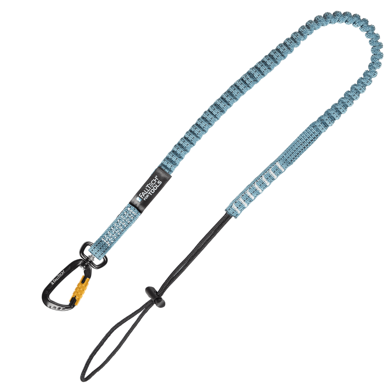 FallTech 15 lb Premium Tool Tether with Choke-on Cinch Loop and Aluminum Swivel Carabiner 1/pk - 5061A1