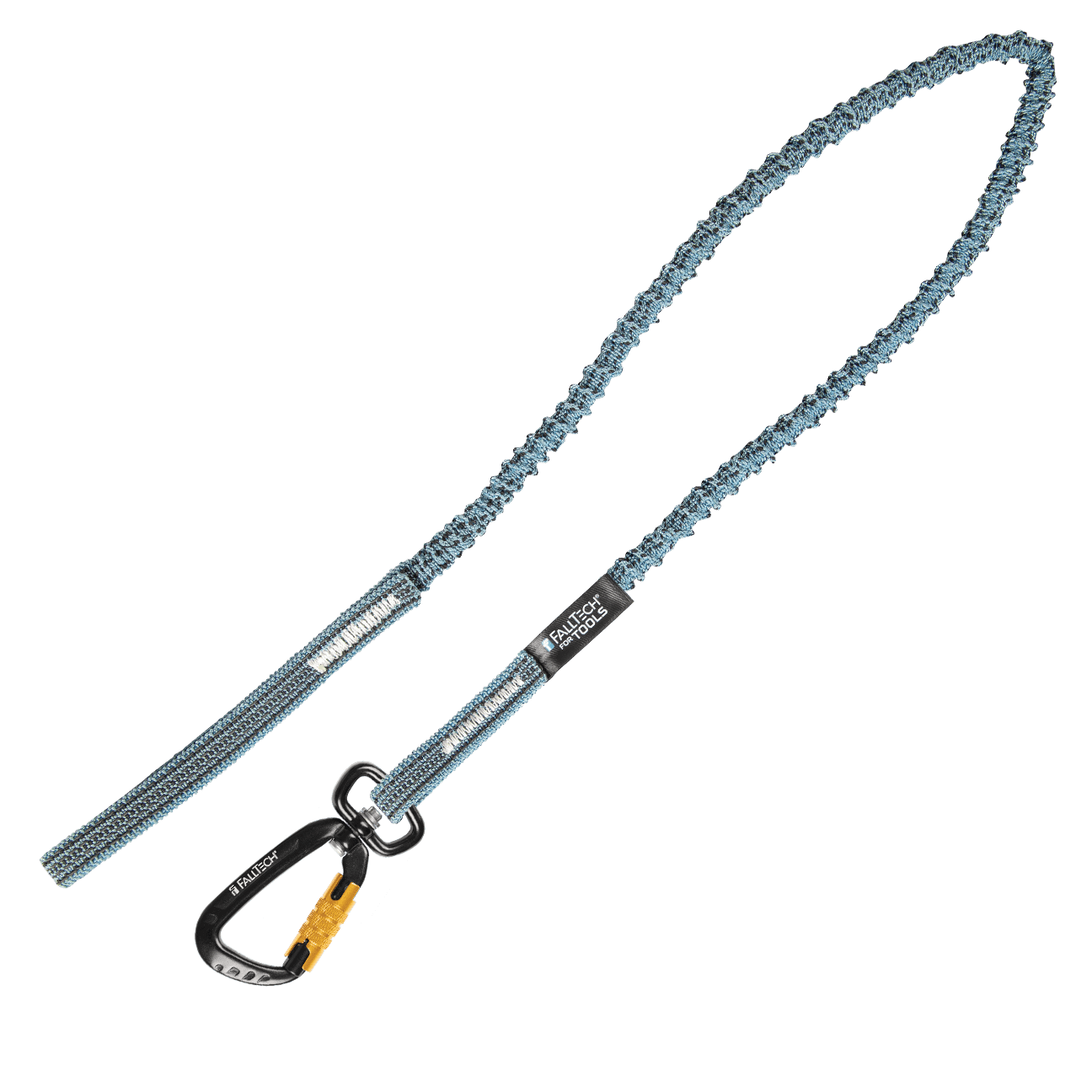 FallTech 5 lb Premium Tool Tether with Choke-on Web Loop and Aluminum Swivel Carabiner 1/pk - 5065A1