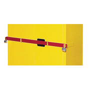 Justrite Replacement Security Bar For Hi Security Safety Cabinet - Fits 45 Gallon - Red - 50961R