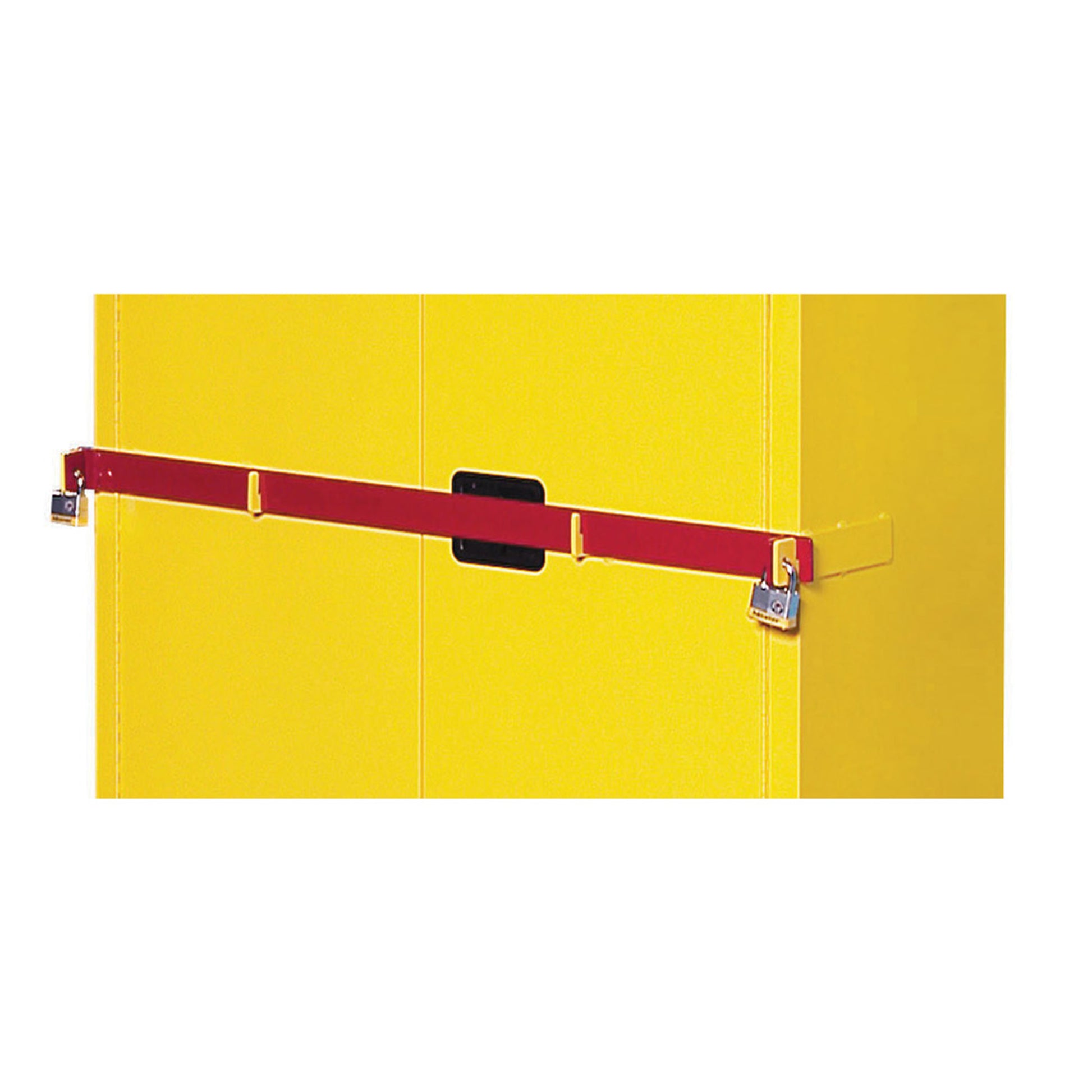Justrite Replacement Security Bar For Hi Security Safety Cabinet - Fits 45 Gallon - Red - 50961R