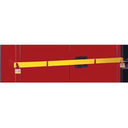 Justrite Replacement Security Bar For Hi Security Safety Cabinet - Fits 45 Gallon - Yellow - 50962Y
