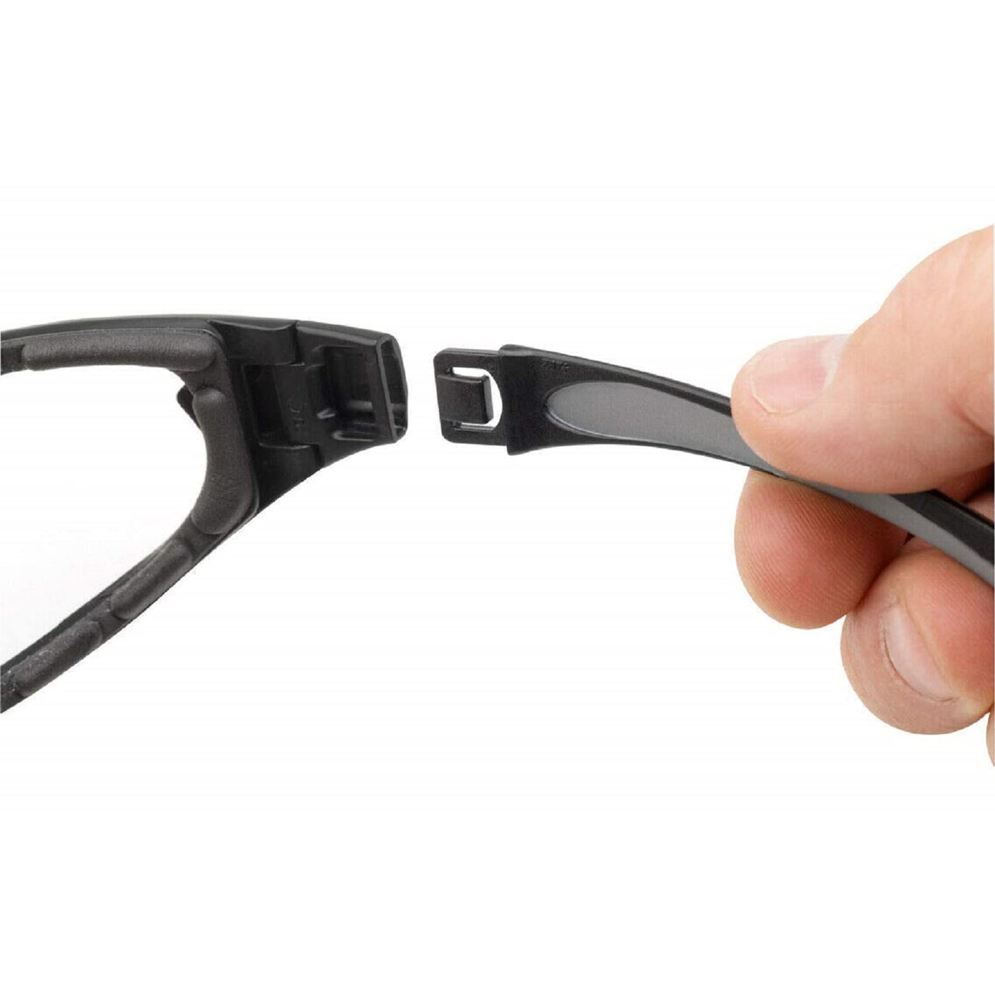 Gateway Swap Black Frame/Clear Anti- Fog Lens/Temples Attached (21GBX9) - Pair- 1 Pair