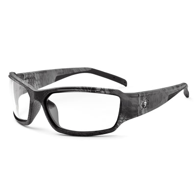 Ergodyne Skullerz THOR Anti- Fog Safety Glasses, Sunglasses - Clear Lens - Kryptek Typhon Frame- 1 Pair