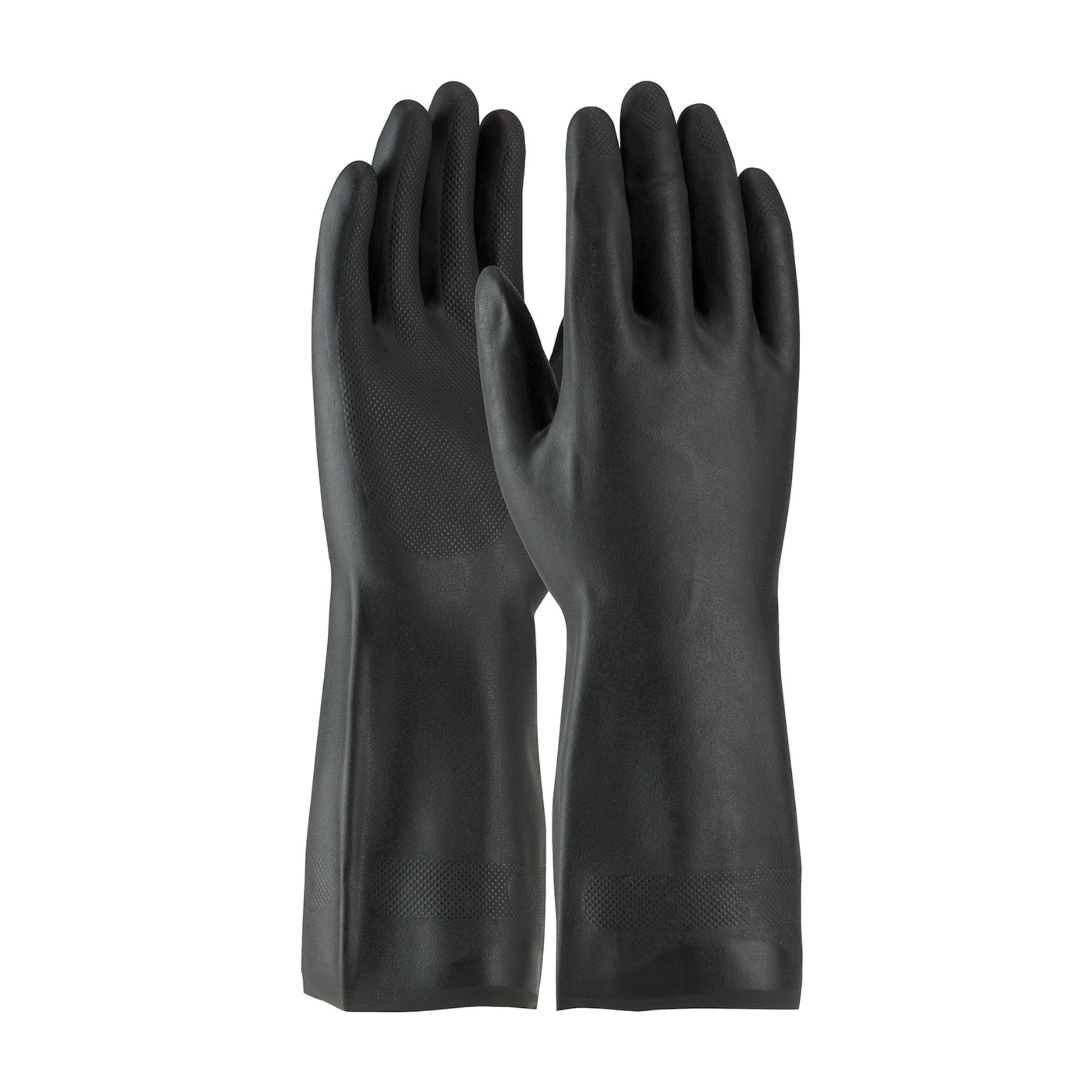 Assurance Unsupported Neoprene  Flock Lined w/Raised Diamond Grip - 28 Mil - Black - 1/DZ - 52-3665