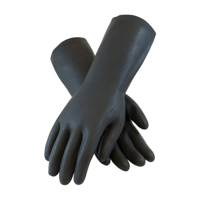 Assurance Unsupported Neoprene Flock Lined w/Raised Diamond Grip - 28 Mil - Black - 1/DZ - 52-3665