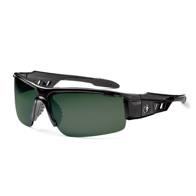 Ergodyne Skullerz DAGR Safety Glasses, Sunglasses - Polarized Lenses - G15 Lens - Black Frame- 1 Pair