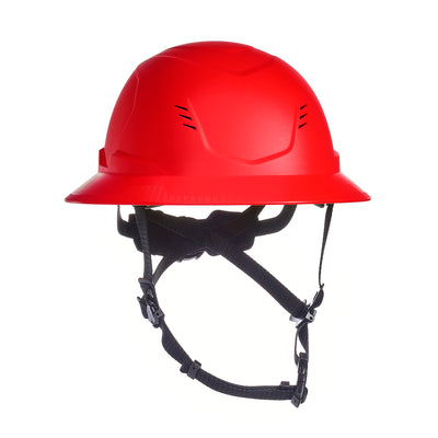 MSA V-Gard H2 Full Brim - Type II Class C Safety Helmet - Vented - Red - 10250587