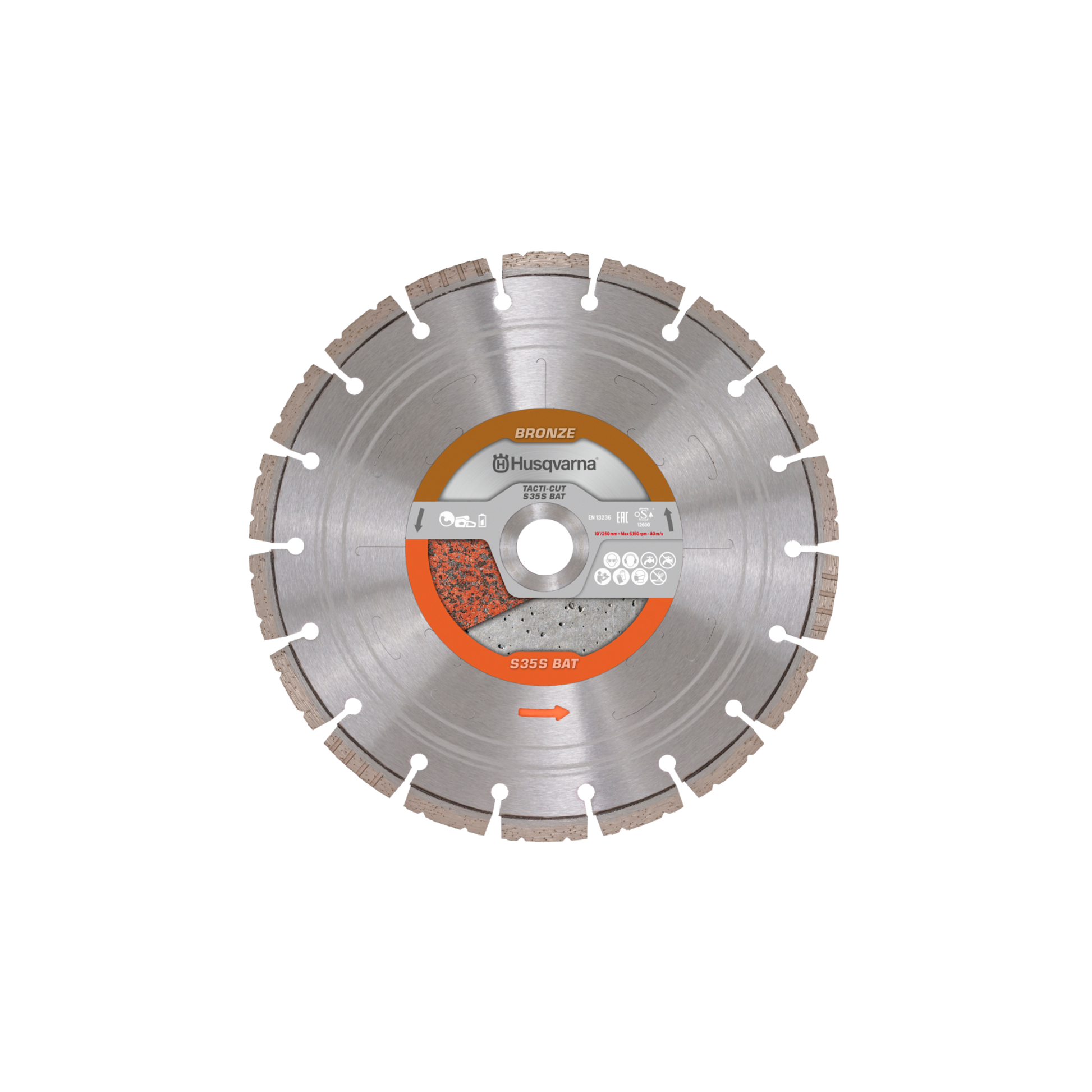 Husqvarna 10 095 1 Tacti-Cut S35S Bat - Wet/Dry - 536588403