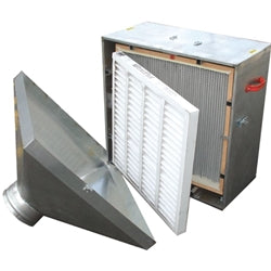 Air Systems Inline Prefilter Holder 8" Inlet Outlet Holds 24" x 24" x 2" Prefilter FH24-88