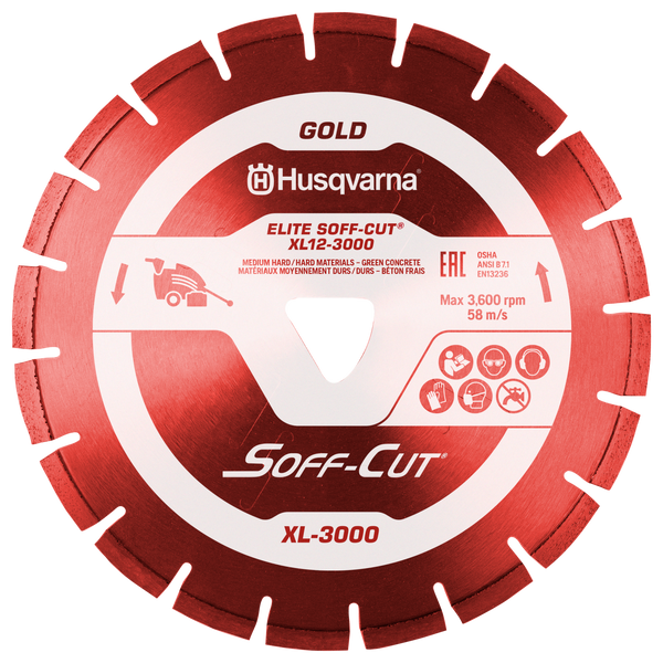 Husqvarna ELITE SOFF-CUT XL 3000 XL12-3000 Blade/Skid Plate - Dry