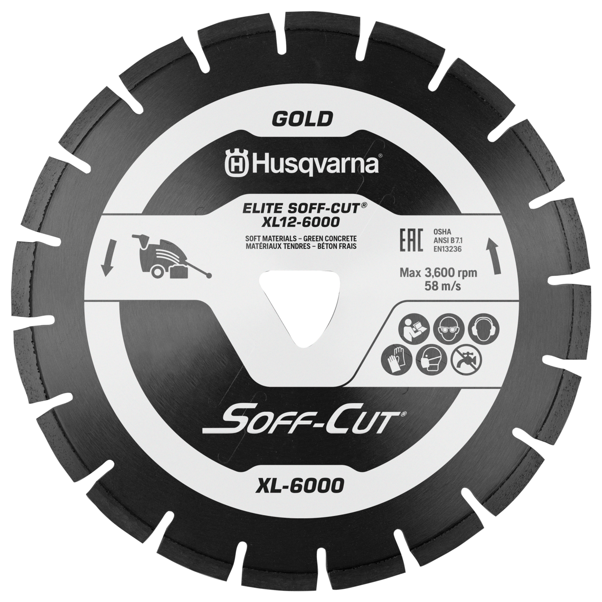 Husqvarna ELITE SOFF-CUT XL-6000 XL6-6000 Blade/Skid Plate - 542756150
