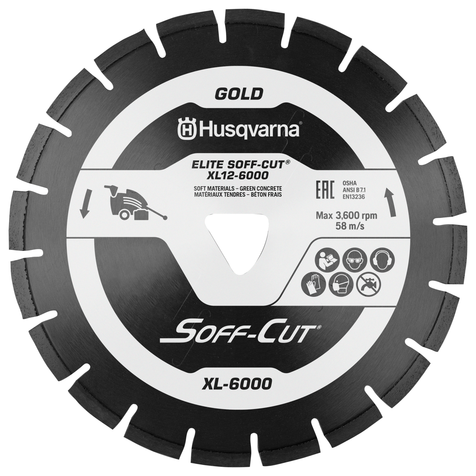 Husqvarna ELITE SOFF-CUT XL-6000 XL8-6000 Blade/Skid Plate - 542756179